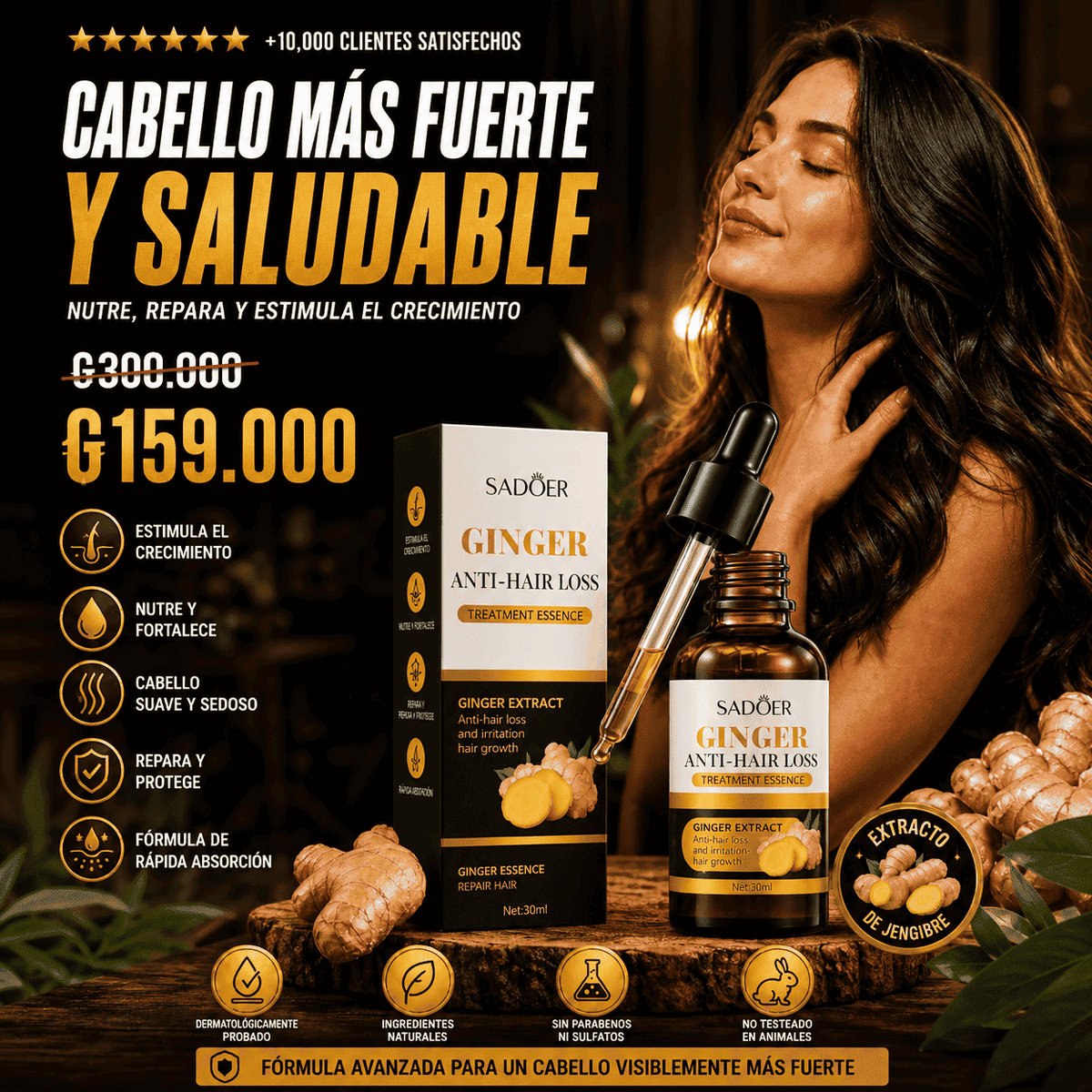 SERUM CAPILAR - SADOER GINGER