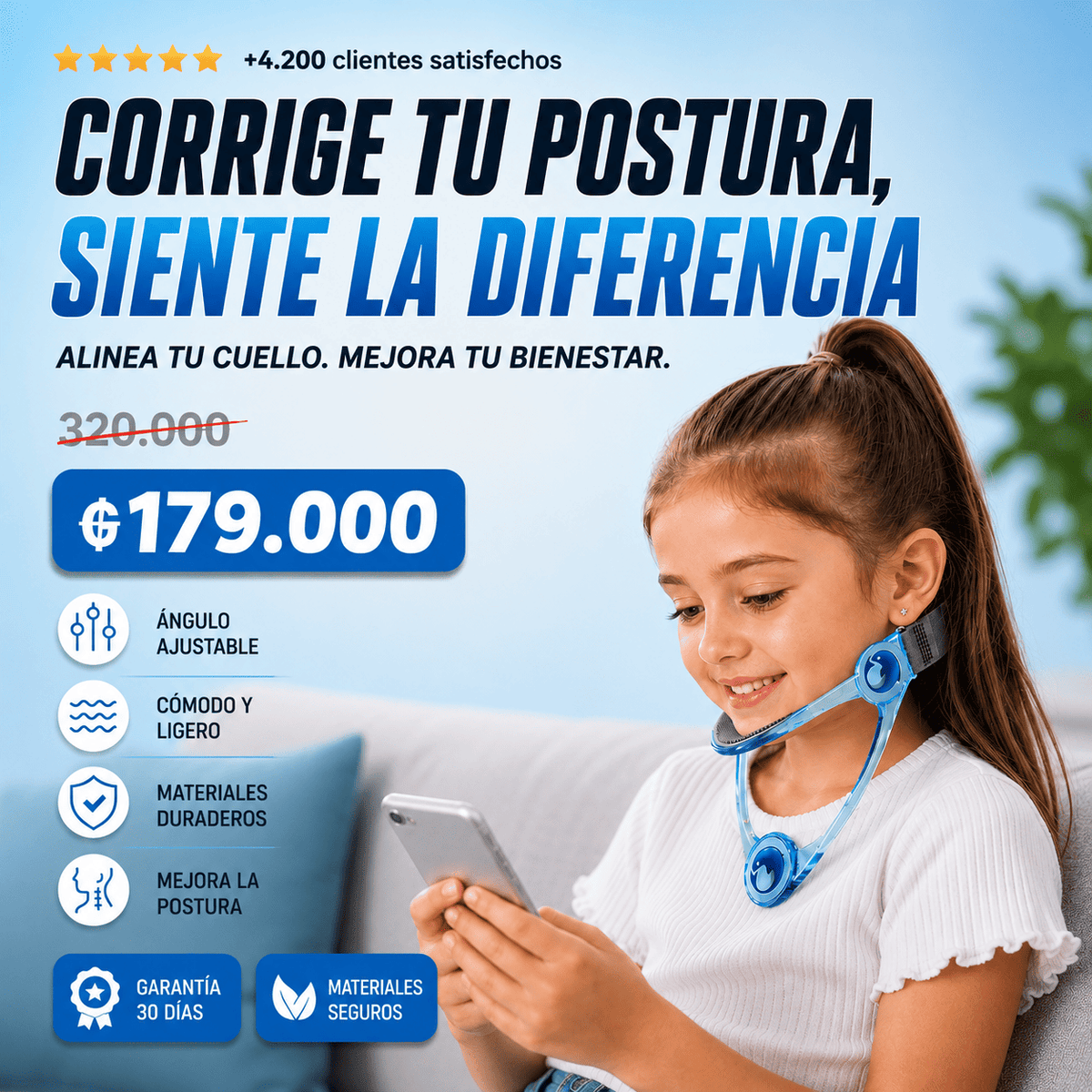 CORRECTOR DE POSTURA AJUSTABLE
