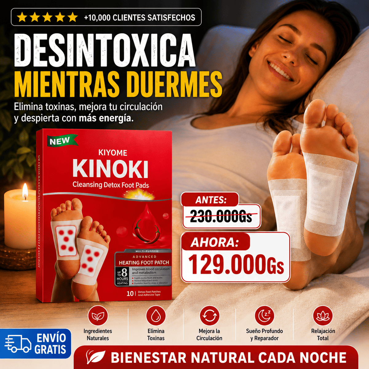 PARCHES KINOKI DETOX PARA PIES