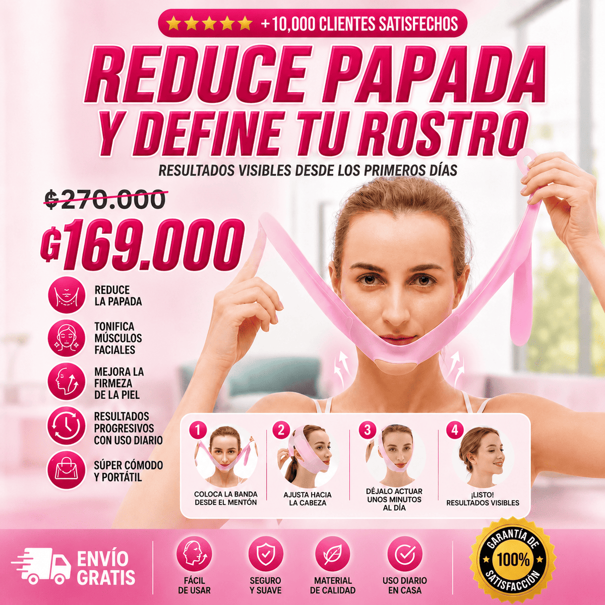 FAJA FACIAL ADELGAZANTE