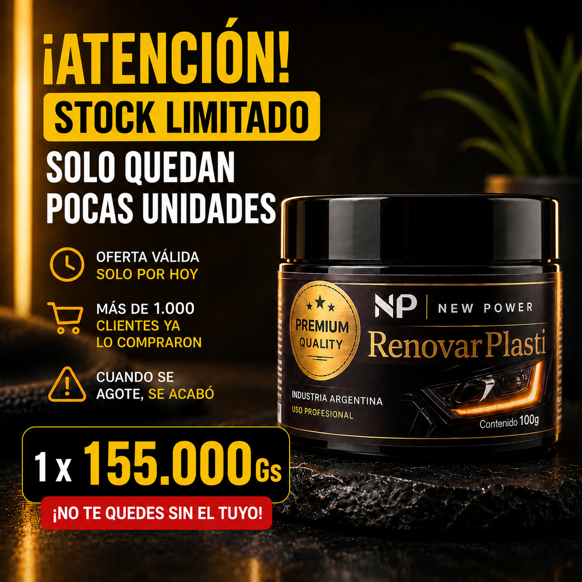Renovador de Plastico