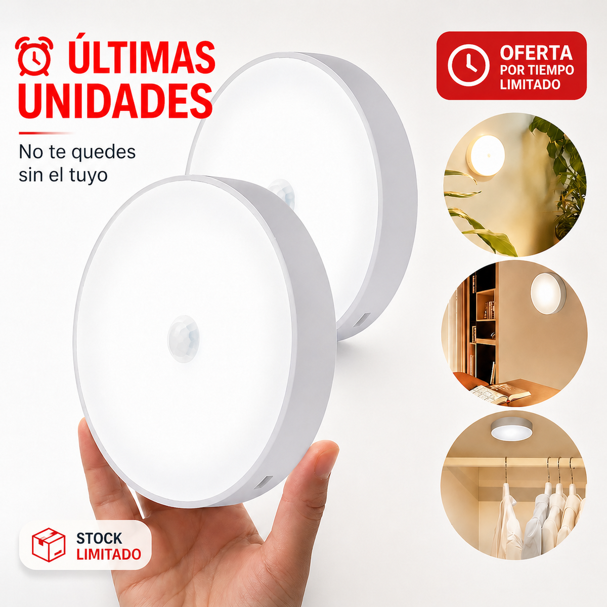 Luz LED con sensor de movimiento